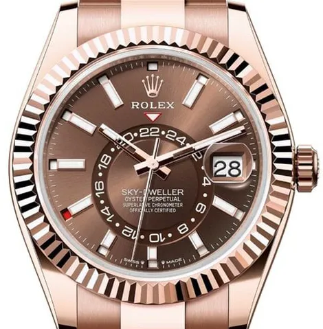 Rolex Sky-Dweller 336935 42mm Rose gold Brown