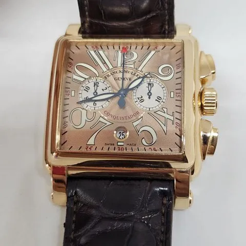 Franck Muller Conquistador Cortez 10000CC 41mm Rose gold Champagne