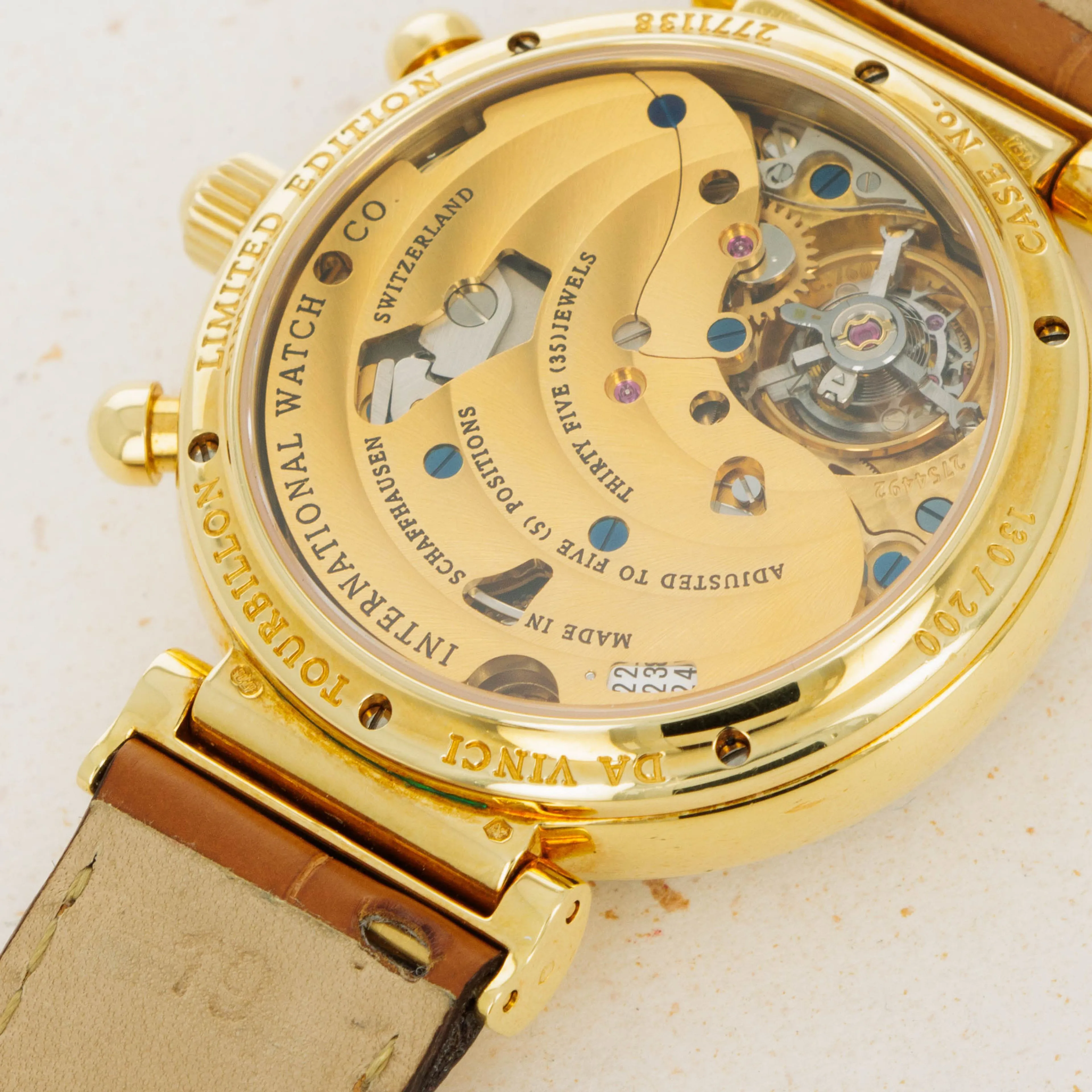 IWC Da Vinci IW3752-03 39mm Yellow gold White 4