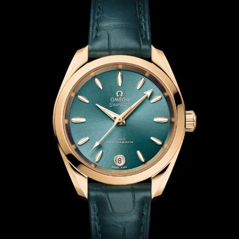 Omega Aqua Terra 150M 220.53.34.20.10.001 34mm Moonshine gold Green