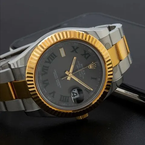 Rolex Datejust II 116333 41mm Yellow gold and Stainless steel Grey