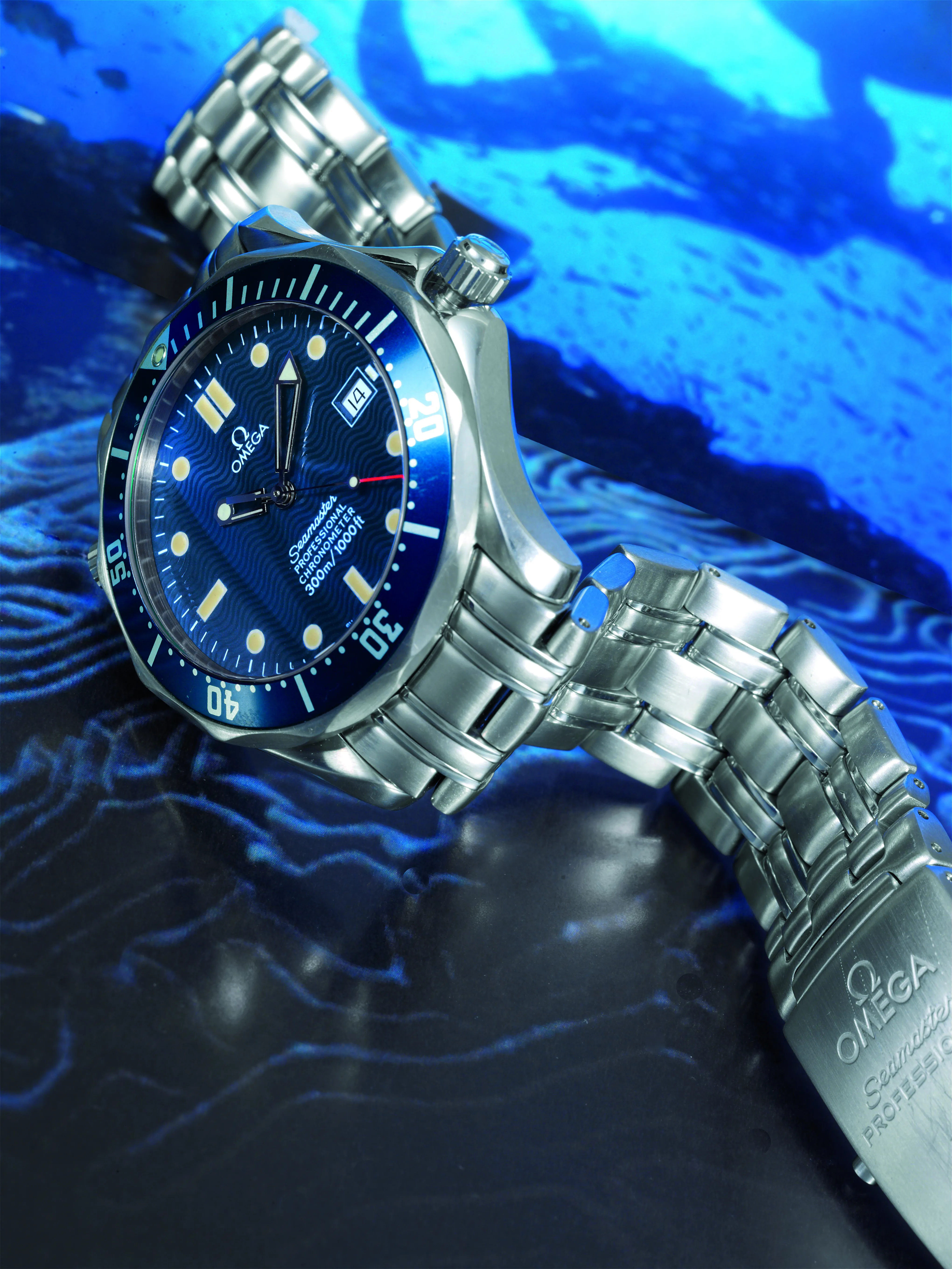 Omega 42mm Stainless steel Blue