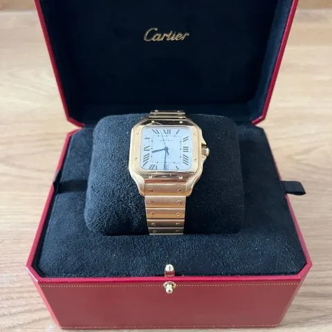 Cartier Santos WGSA0029 40mm Yellow gold Silver