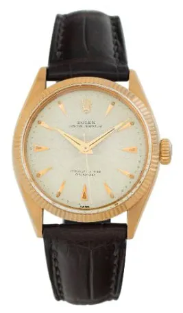 Rolex Oyster Perpetual 34 6285 34mm 18k Champagne
