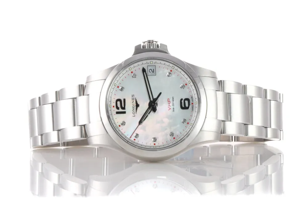 Longines Conquest L3.316.4.87.69 36mm Stainless steel Mother-of-pearl