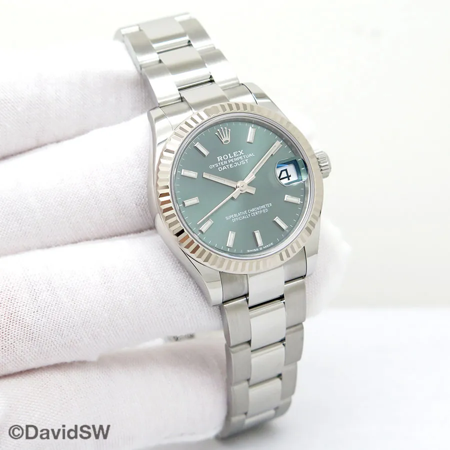 Rolex Datejust 31 278274 31mm 18K/SS Mint green