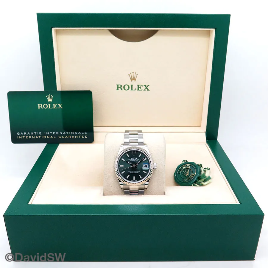 Rolex Datejust 31 278274 31mm 18K/SS Mint green 1