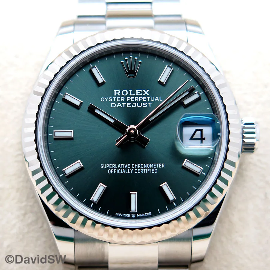 Rolex Datejust 31 278274 31mm 18K/SS Mint green 2