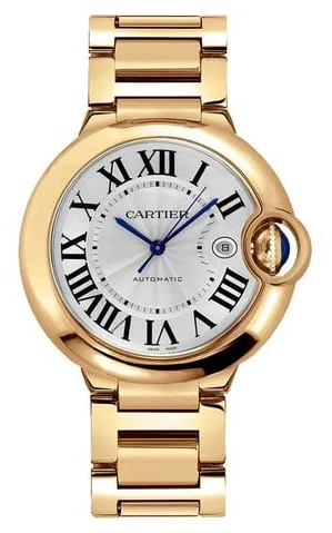 Cartier Ballon Bleu 42mm W69006Z2 42mm Rose gold White