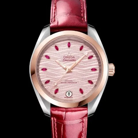 Omega Aqua Terra 220.23.34.20.60.001 34mm Gold/steel Red