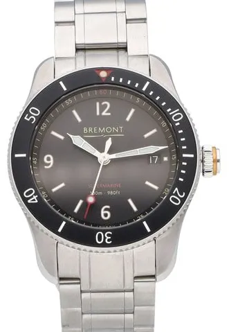 Bremont Supermarine S300-BK-B 40mm Stainless steel Black