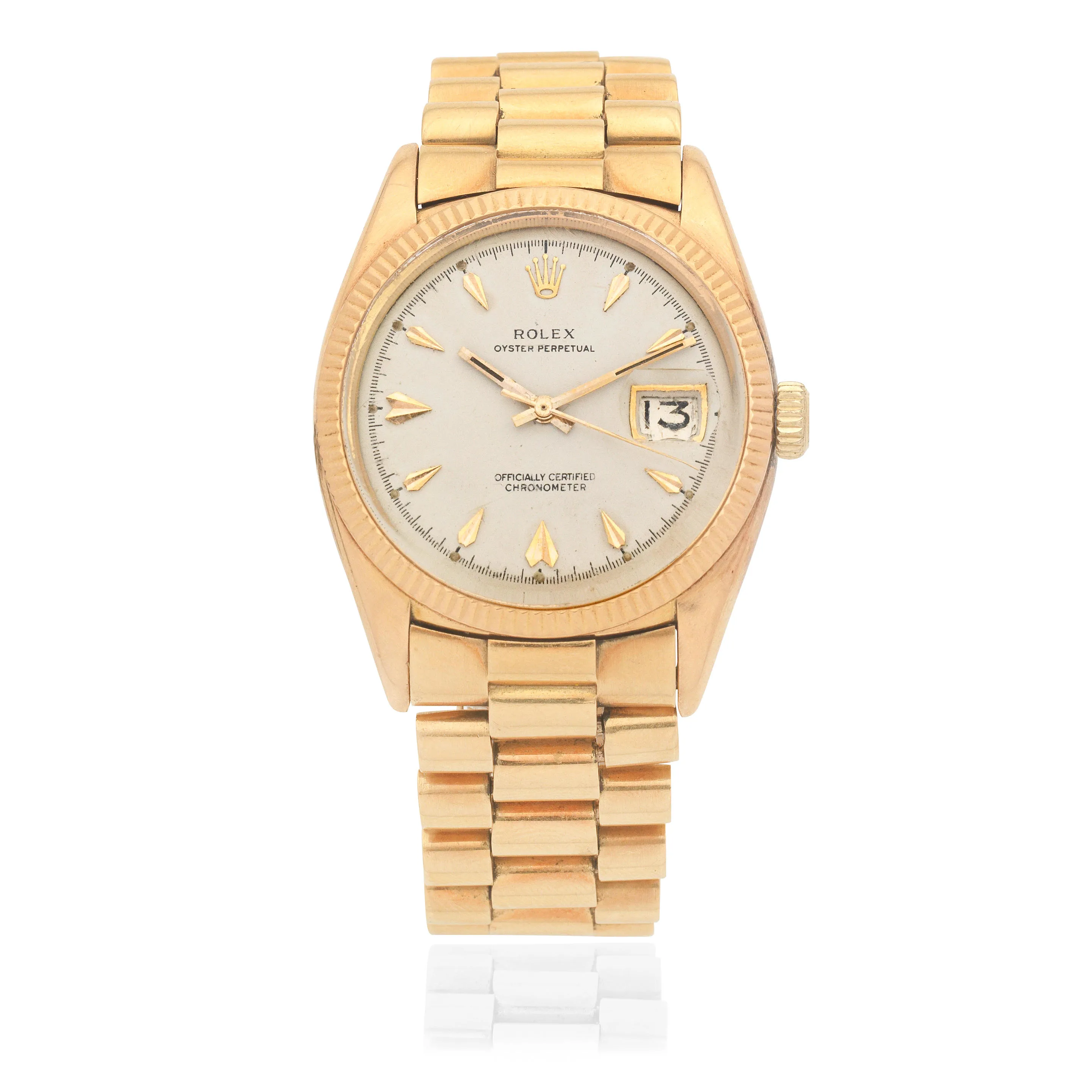 Rolex Datejust 36 6605 36mm Yellow gold Silver