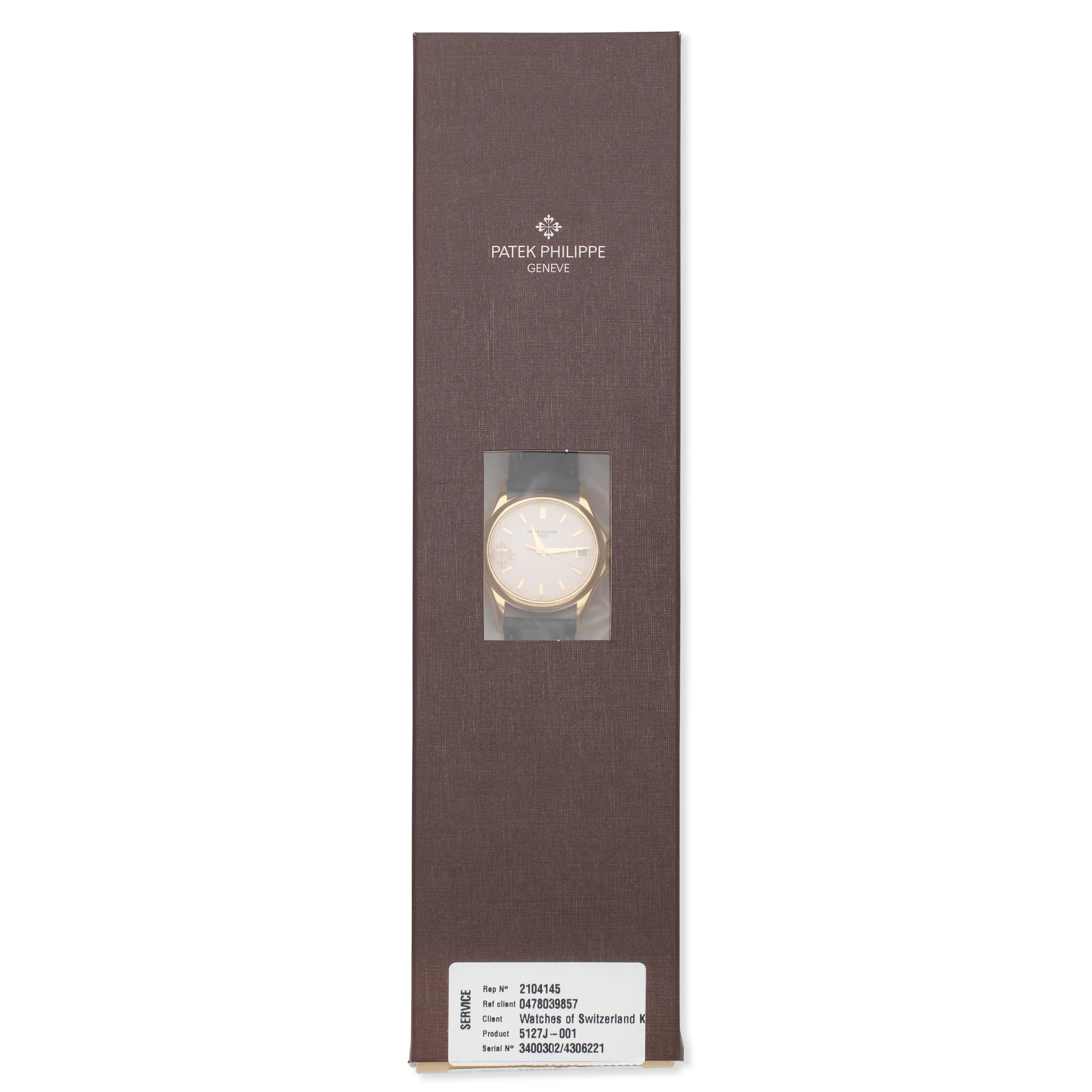 Patek Philippe Calatrava 5127 37mm Yellow gold Silver