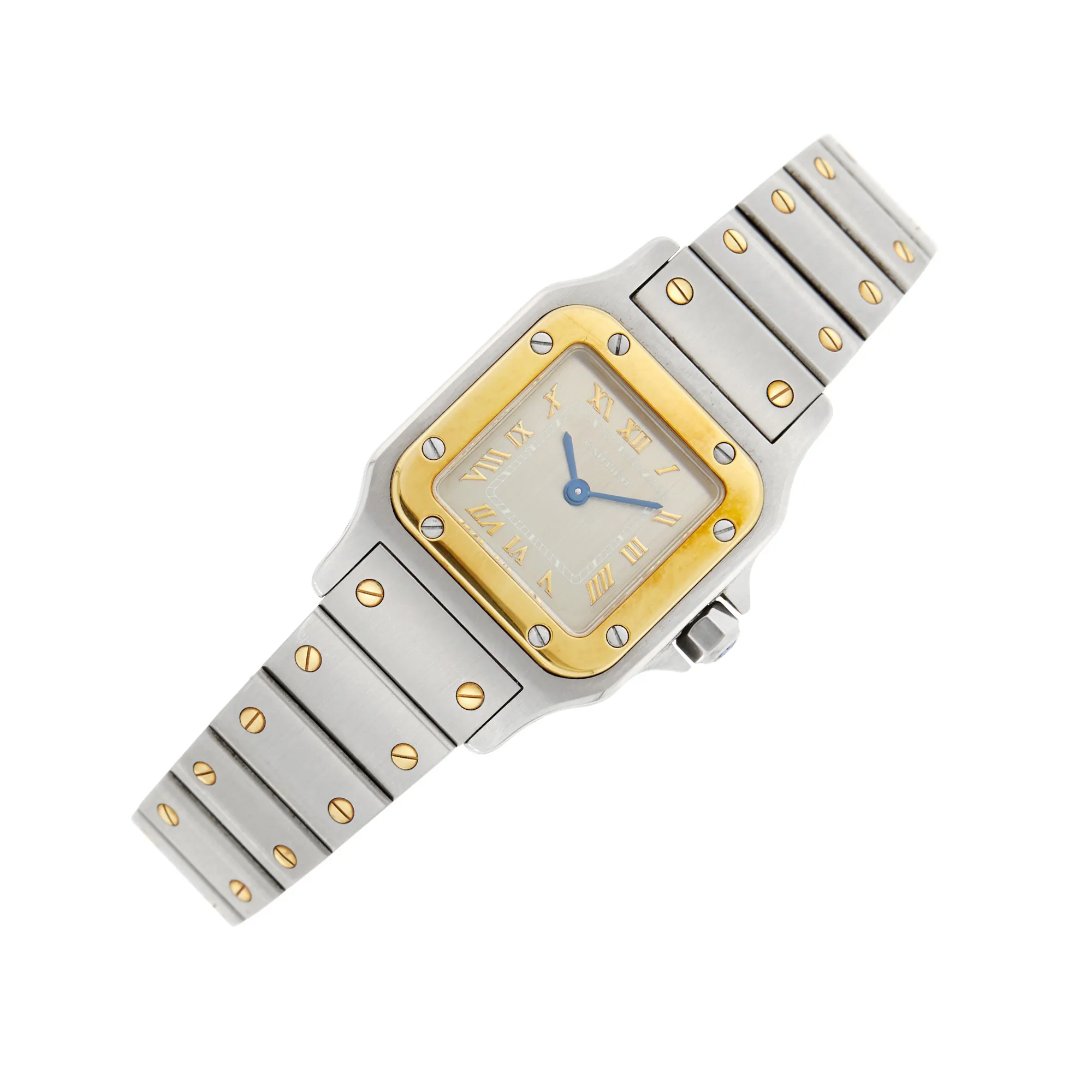 Cartier Santos 1567 65mm Yellow gold and Stainless steel Silver