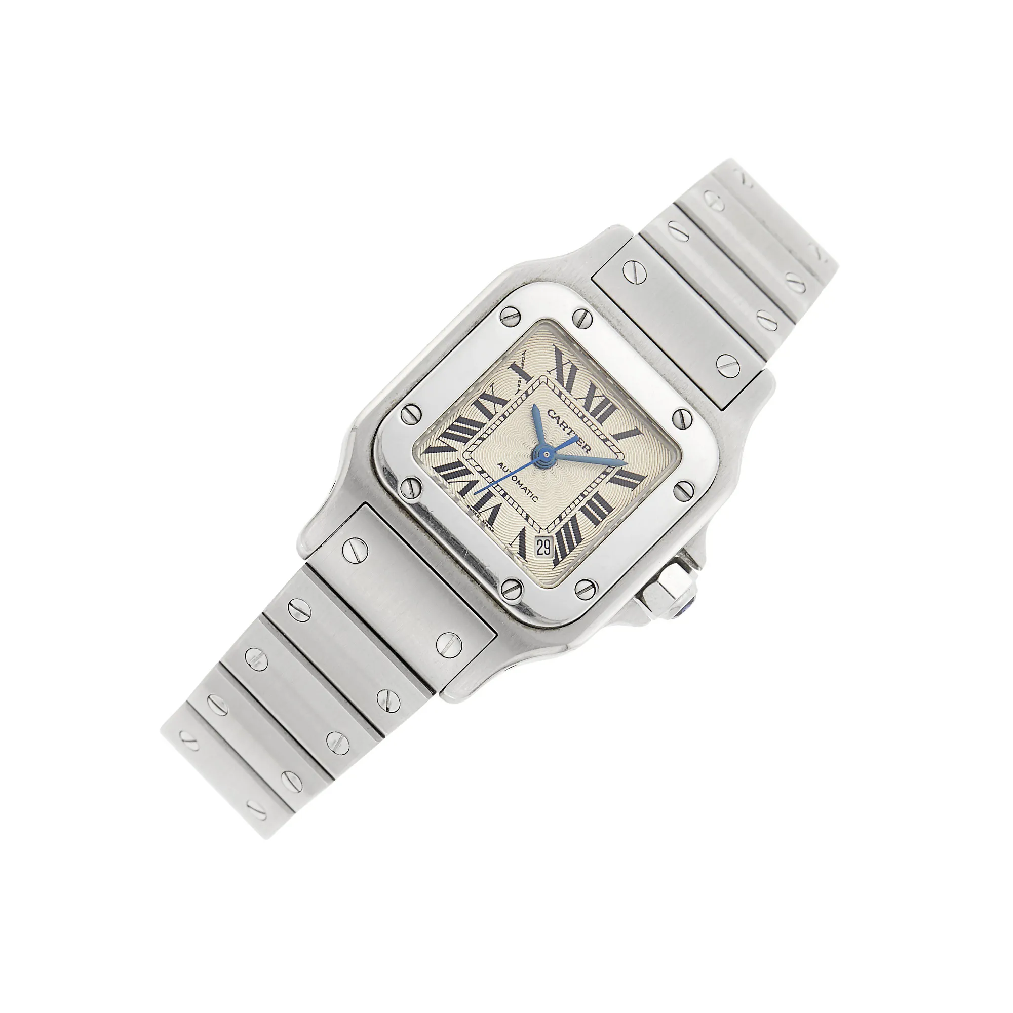 Cartier Santos 2423 35mm Stainless steel Champagne