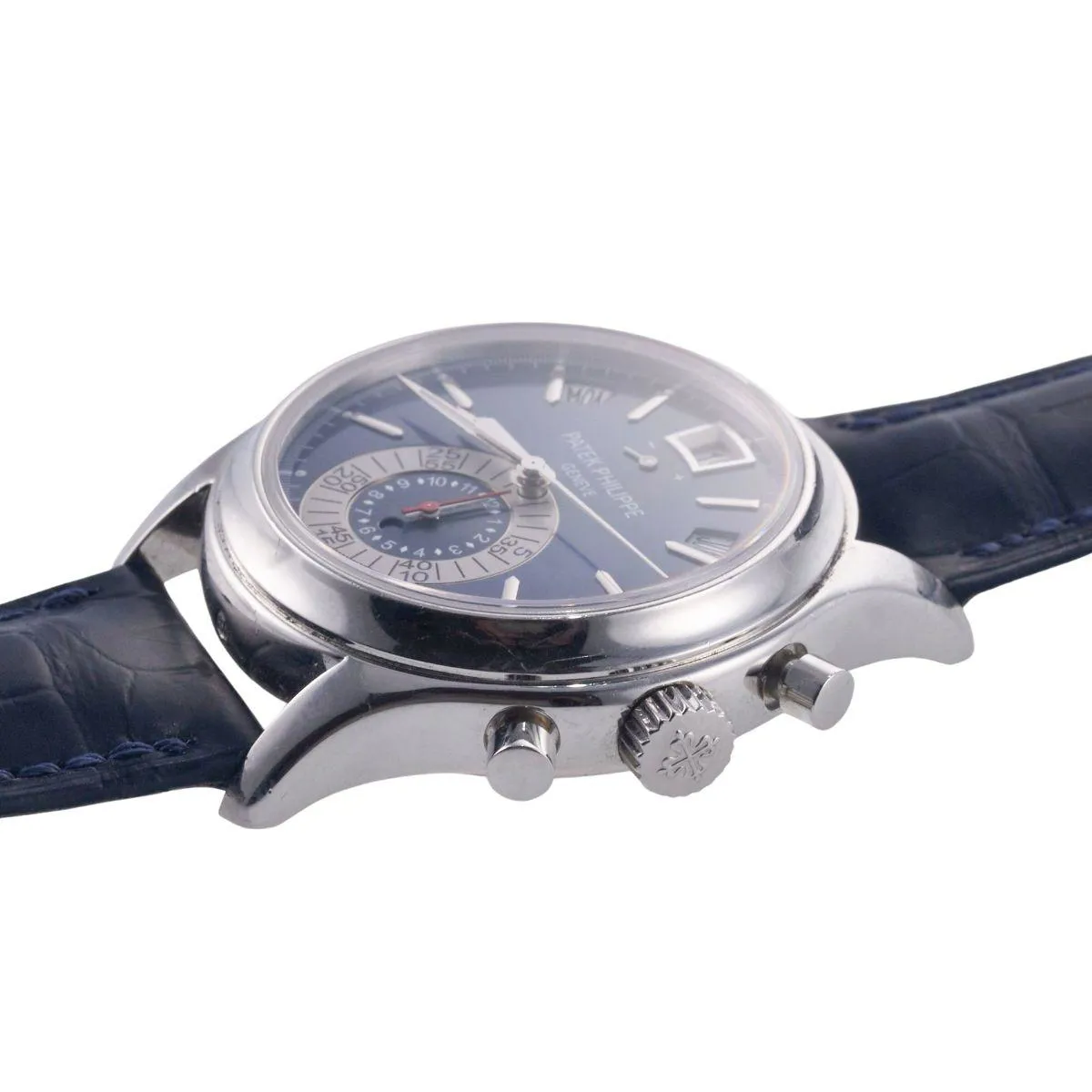 Patek Philippe Annual Calendar Chronograph 5960P 40mm Platinum Blue 2