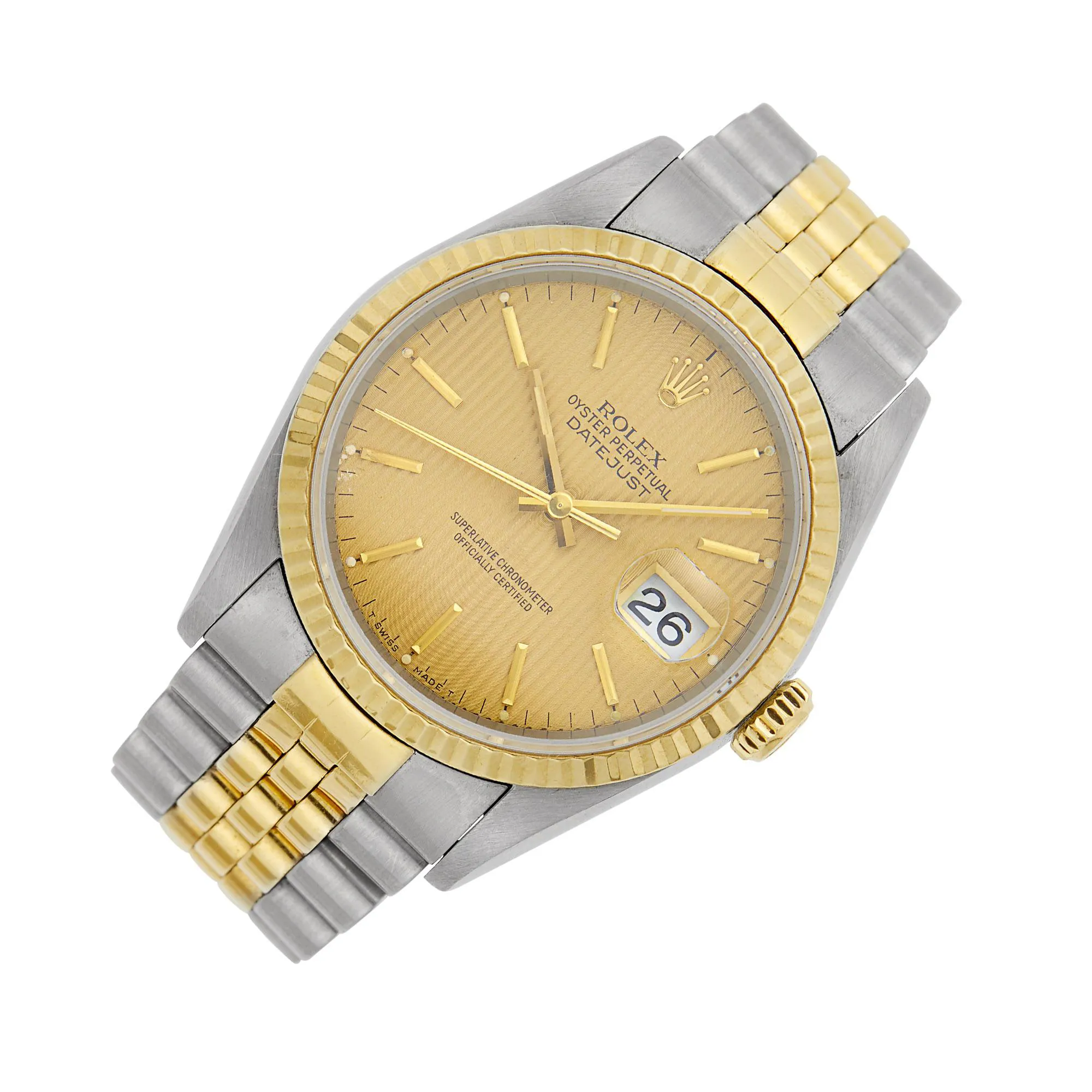 Rolex Datejust 36 16233 35mm Yellow gold and Stainless steel Champagne