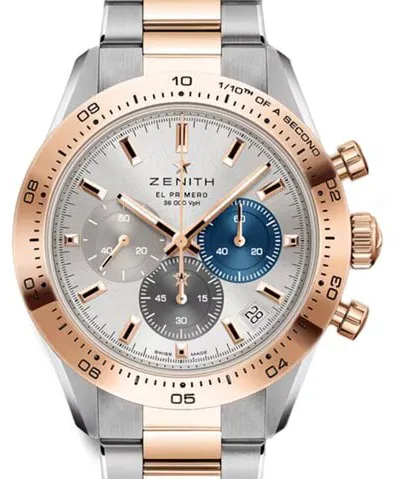 Zenith Chronomaster Sport 51.3100.3600/69.M3100 41mm Yellow gold and Stainless steel Silver