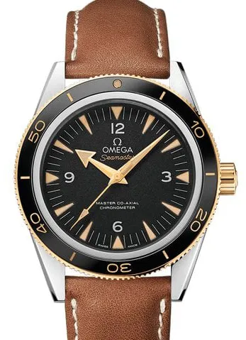 Omega Seamaster 300 233.22.41.21.01.001 41mm Yellow gold and Stainless steel Black