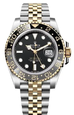 Rolex GMT-Master II 126713GRNR 40mm Yellow gold and Stainless steel Black