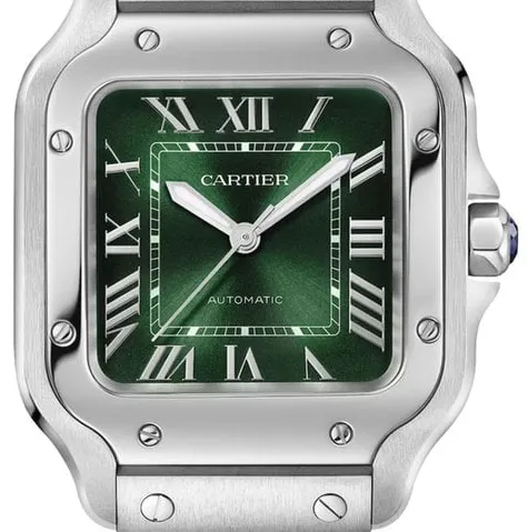 Cartier Santos WSSA0061 35mm Stainless steel Green