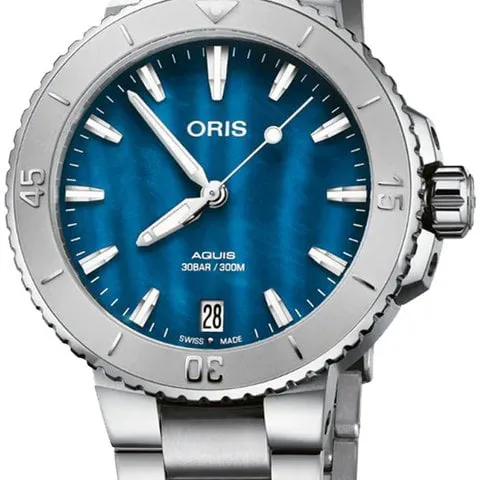 Oris Aquis 01 733 7770 4155-07 8 18 05P 36.5mm Stainless steel Blue