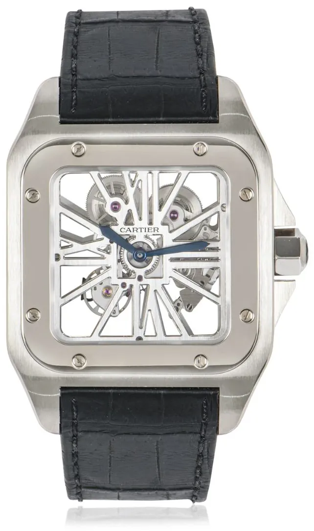 Cartier Santos W2020018 46mm Platinum Skeletonized