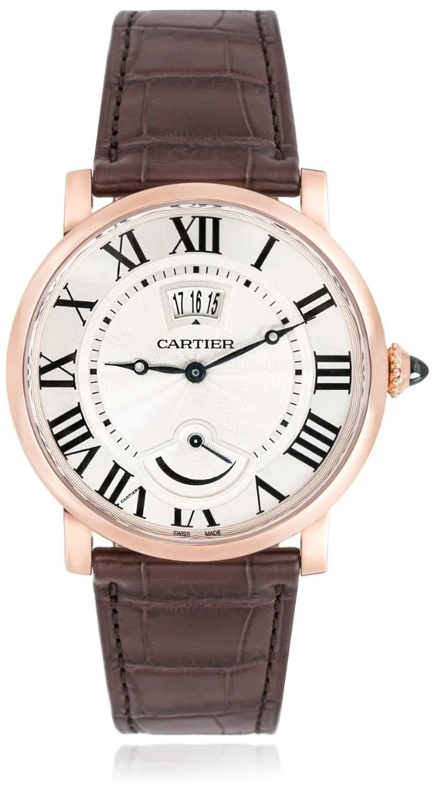 Cartier Rotonde de Cartier W1556252 40mm Rose gold Silver