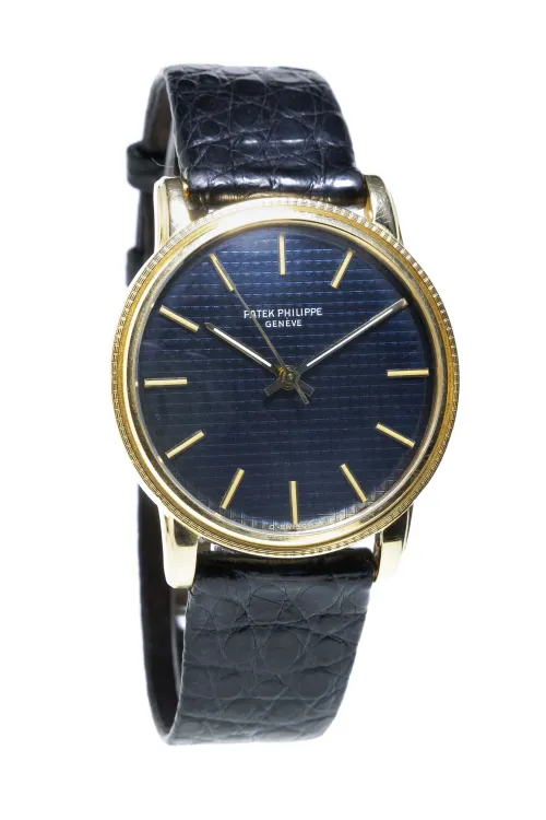 Patek Philippe Calatrava 3563/3 34mm Yellow gold Blue