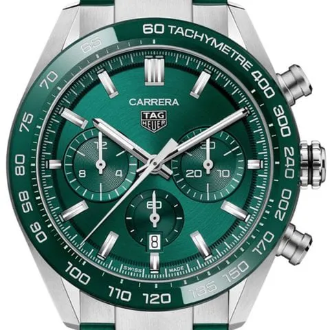 TAG Heuer Carrera CBN2A1N.FT6238 44mm Ceramic and Stainless steel Green