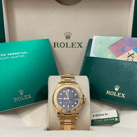 Rolex Yacht-Master 168628 35mm Yellow gold Blue