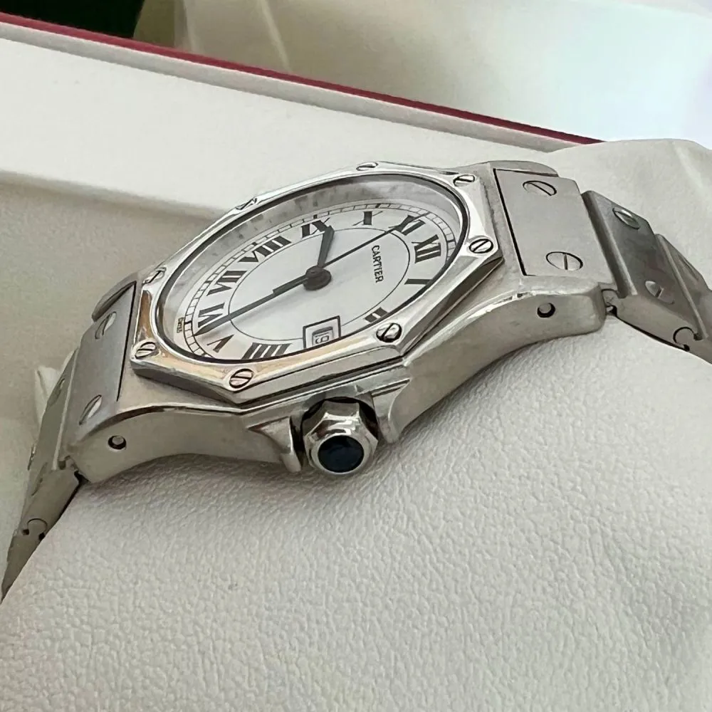 Cartier Santos 0906 30mm Stainless steel White 2