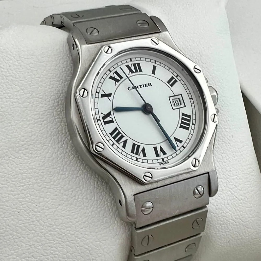 Cartier Santos 0906 30mm Stainless steel White 3