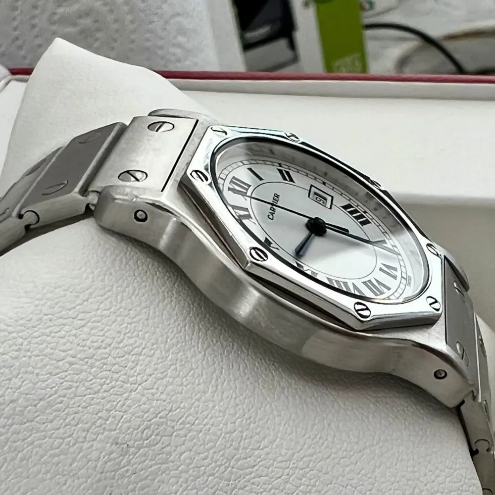 Cartier Santos 0906 30mm Stainless steel White 4