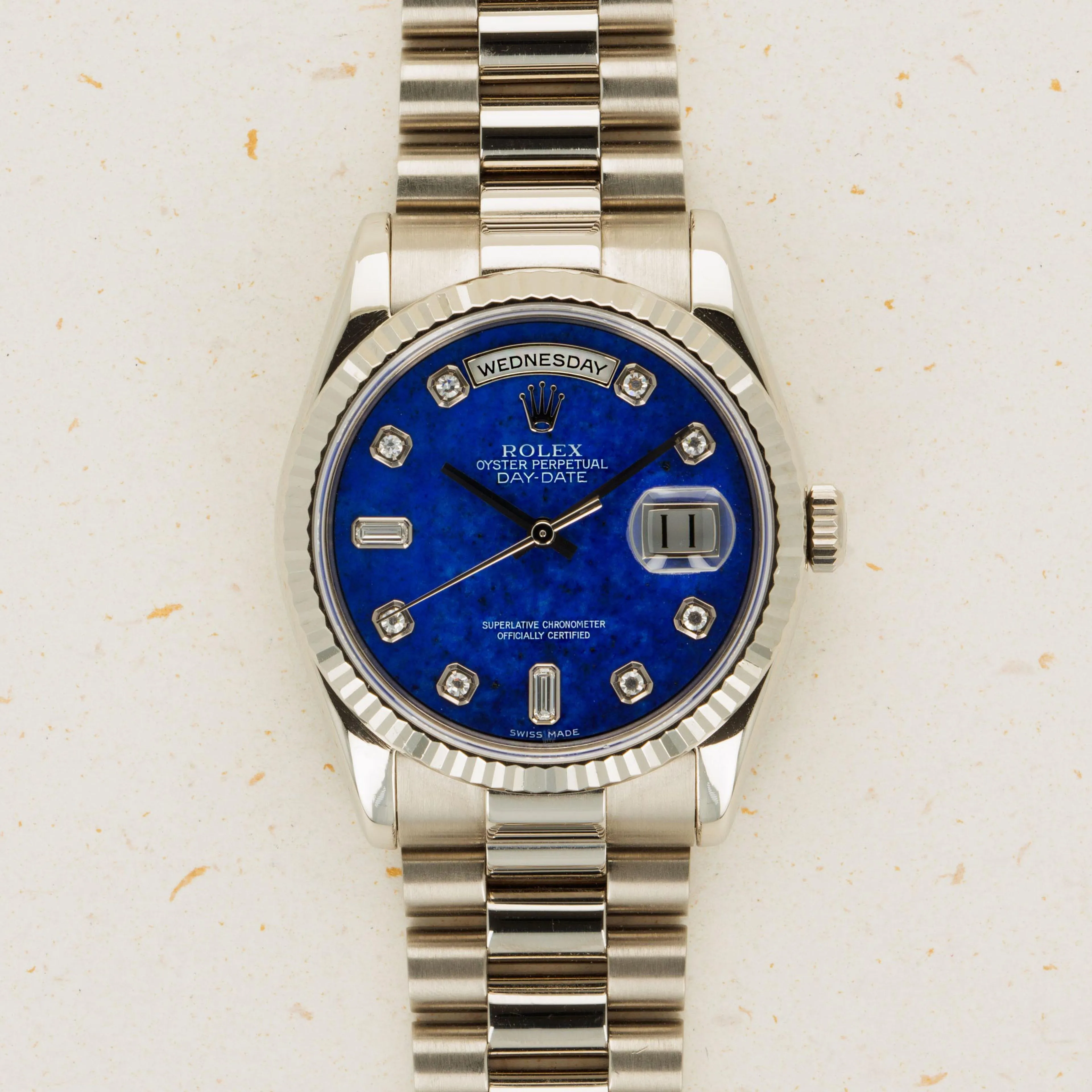 Rolex Day-Date 36 118239 36mm White gold Blue