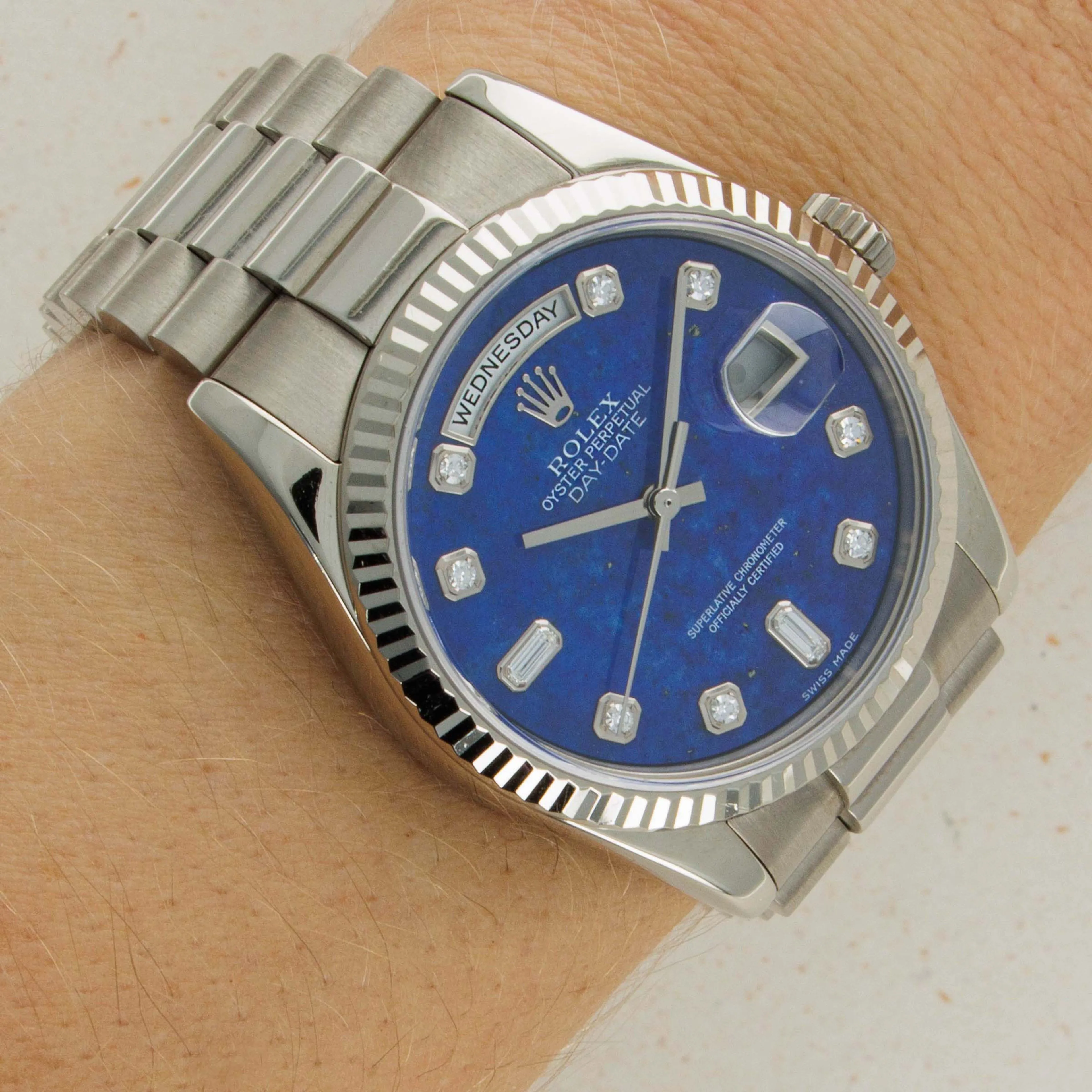 Rolex Day-Date 36 118239 36mm White gold Blue 16