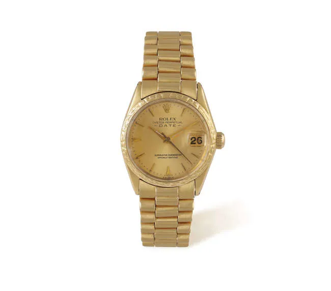 Rolex Datejust 6627 28mm Yellow gold Champagne 4