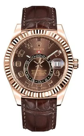 Rolex Sky-Dweller 326135 42mm Rose gold Brown