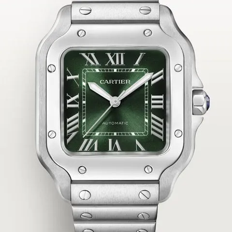 Cartier Santos WSSA0061 35mm Stainless steel Green