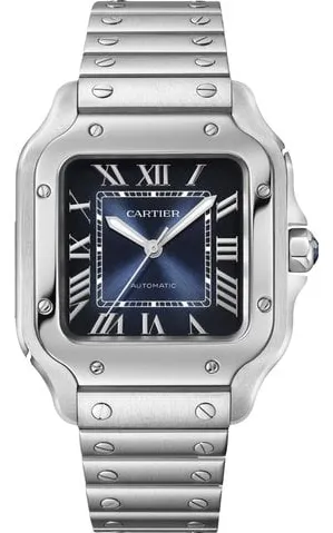 Cartier Santos WSSA0063 35mm Stainless steel Blue