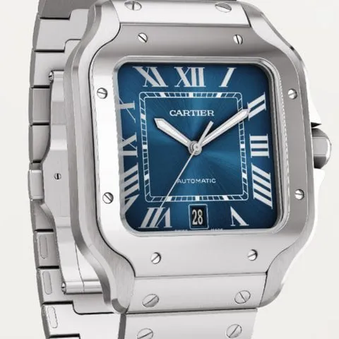 Cartier Santos WSSA0030 40mm Stainless steel Blue