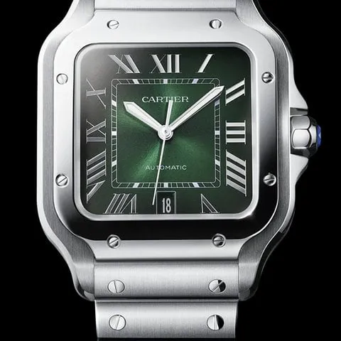 Cartier Santos WSSA0062 40mm Stainless steel Green