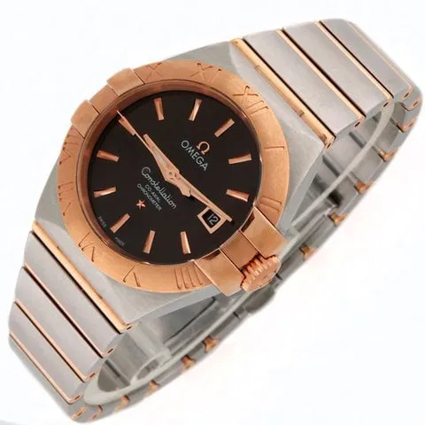 Omega Constellation 31mm Yellow gold and Stainless steel Brown