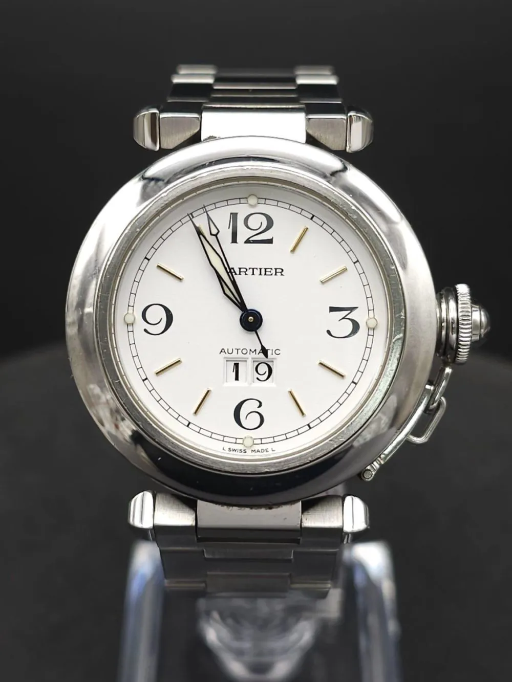 Cartier Pasha 2475 36mm Stainless steel White