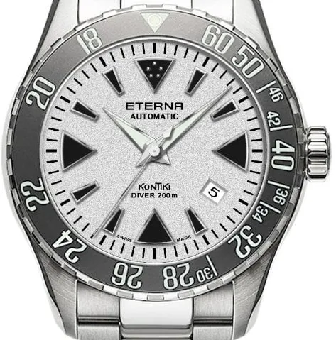 Eterna Kontiki 1292.41.66.1753 44mm Stainless steel White