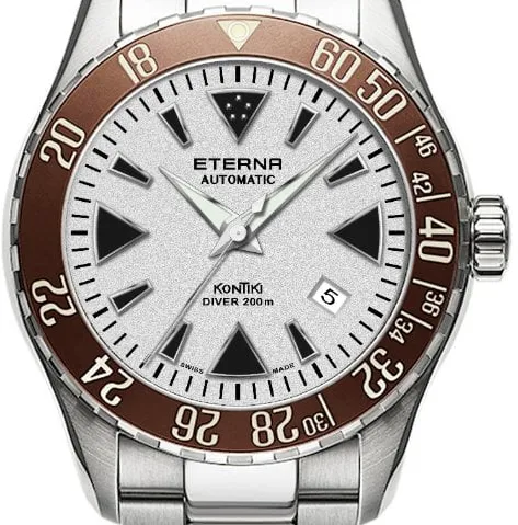 Eterna Kontiki 1292.41.88.1753 44mm Stainless steel White