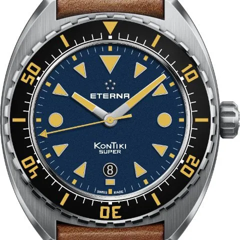 Eterna Super Kontiki E.1273B 45mm Stainless steel Blue