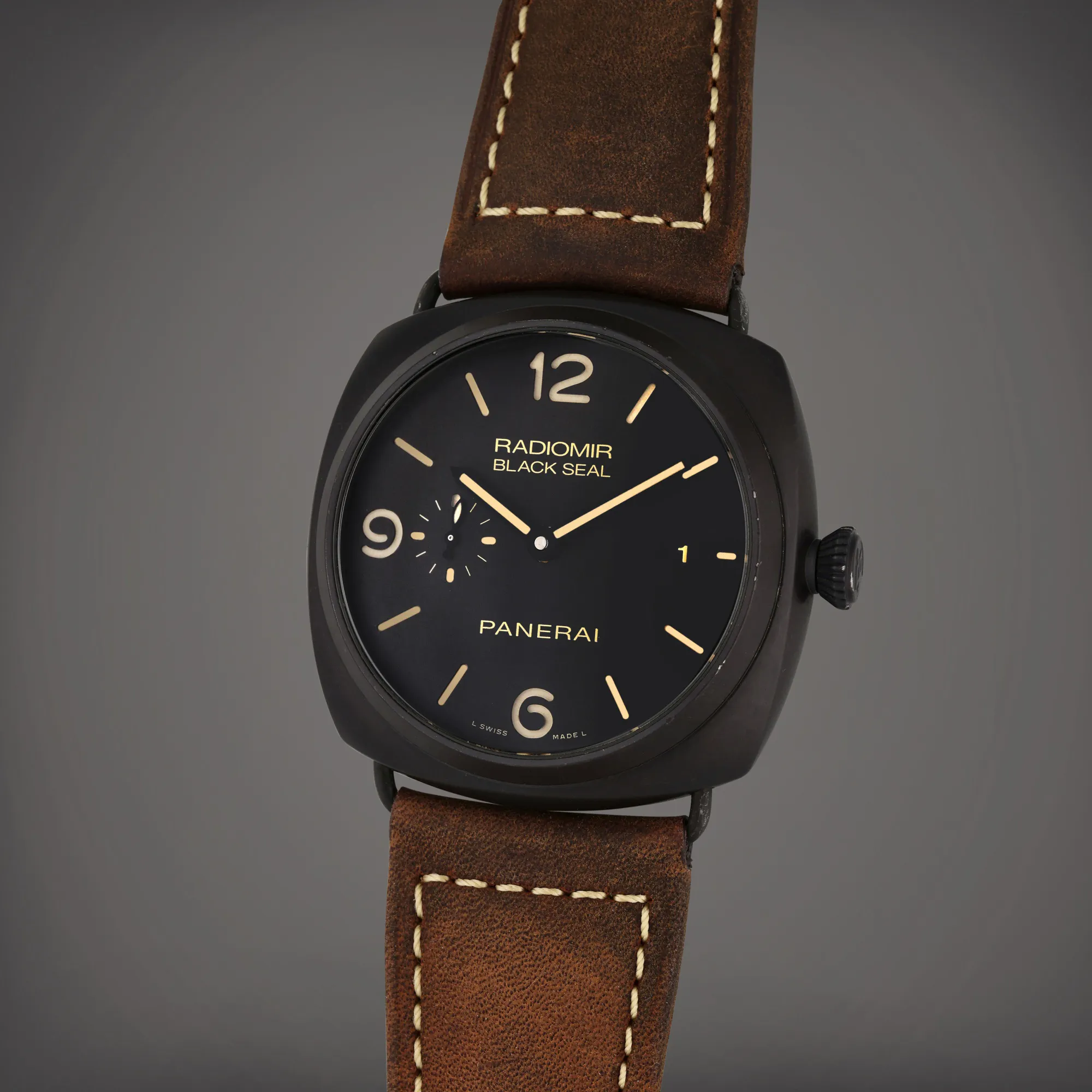 Panerai Radiomir Black Seal 3 Days Aut PAM 00505 44mm Ceramic Brown