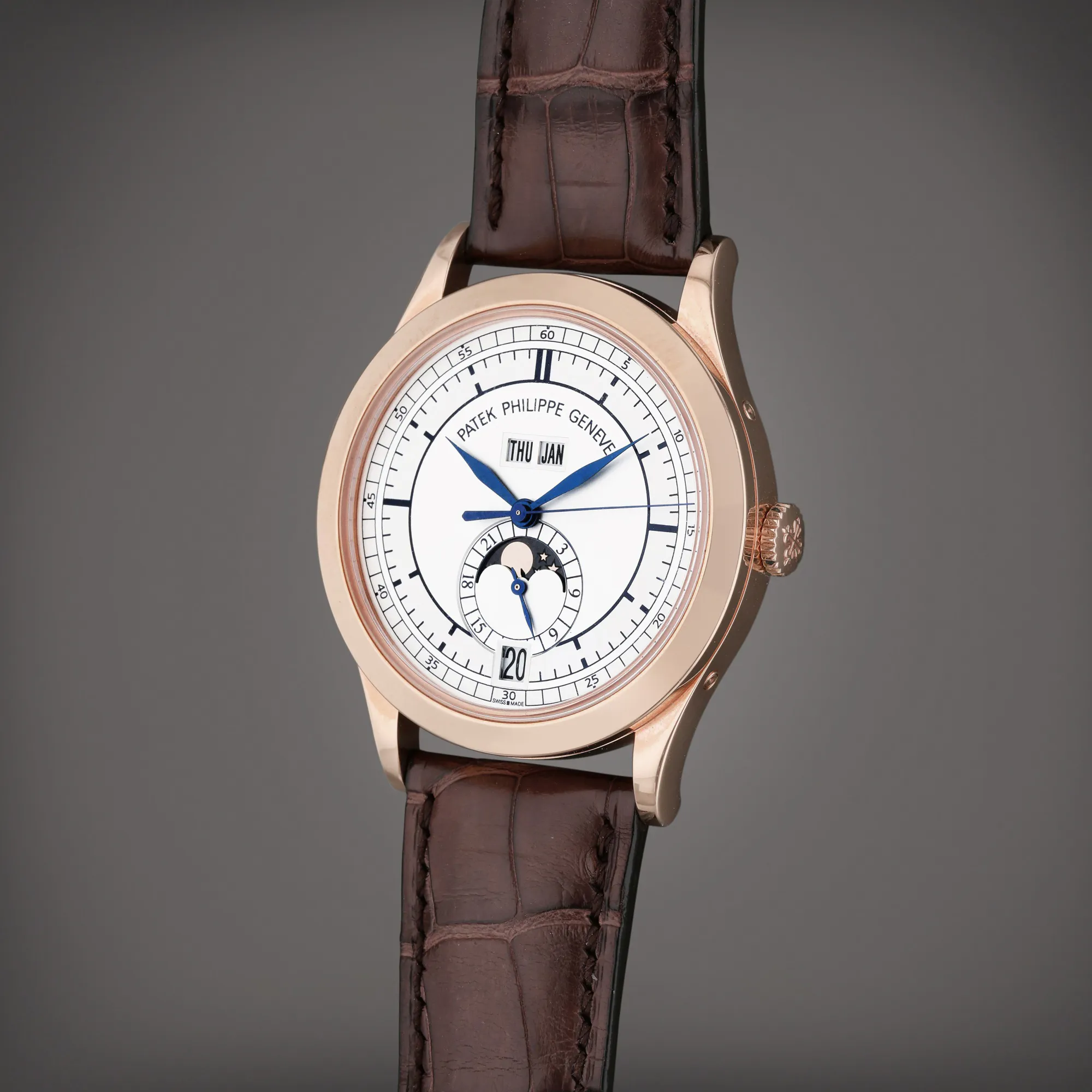 Patek Philippe Annual Calendar 5396R-001 38.5mm Rose gold Silver