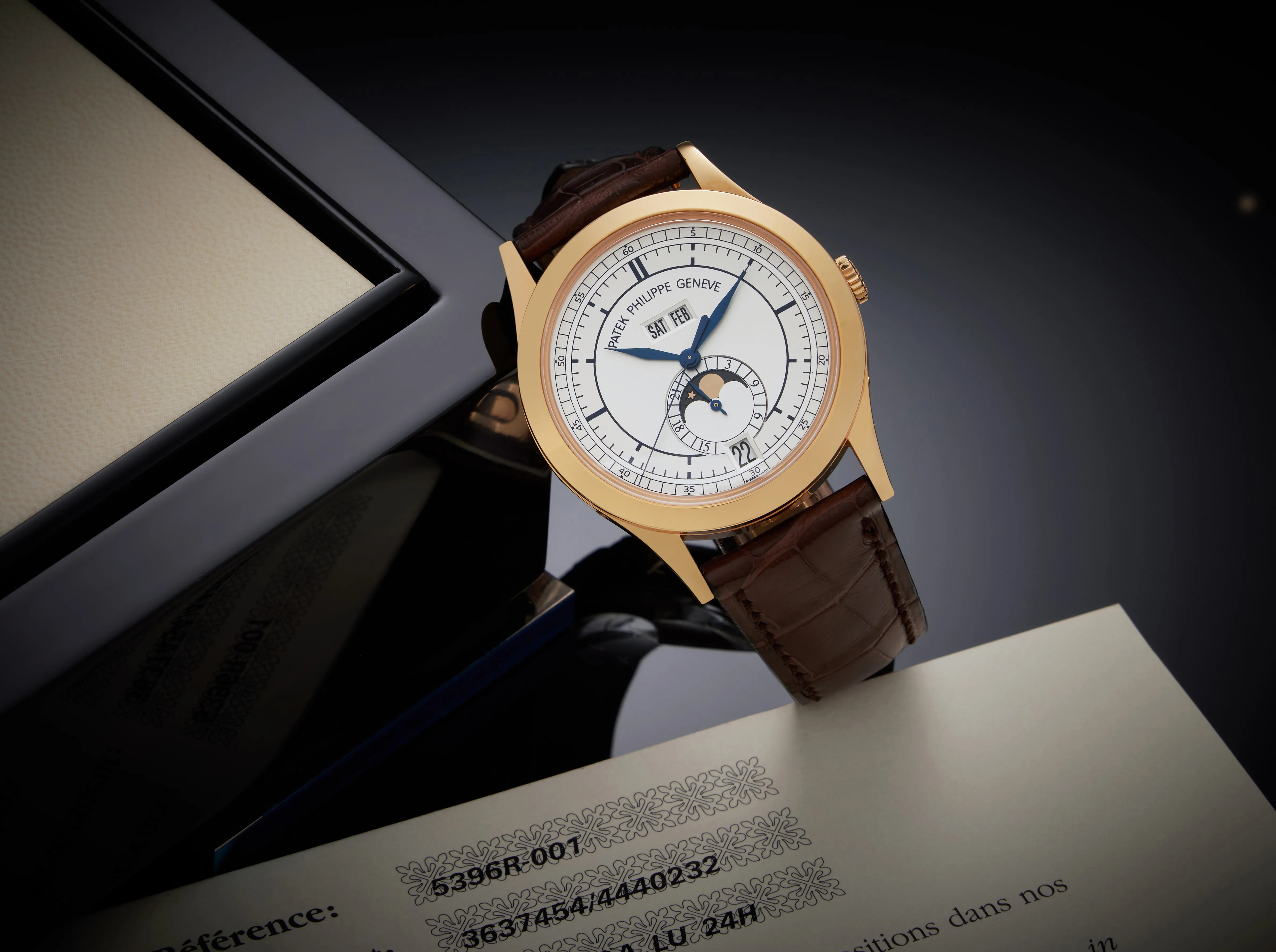 Patek Philippe Annual Calendar 5396R-001 38.5mm Rose gold Silver 1